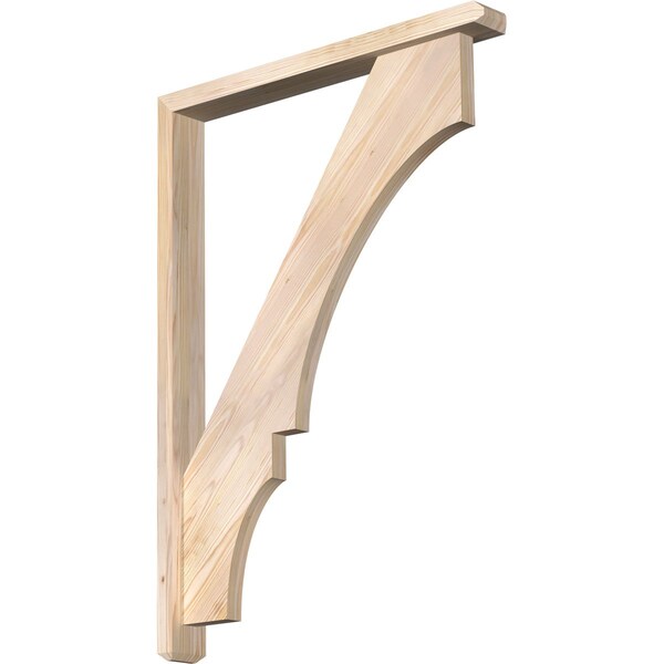 Ekena Millwork Balboa Craftsman Smooth Bracket w/ Offset Brace, Douglas Fir, 3 1/2"W x 30"D x 42"H BKT0402X30X42BOA04SDF - main